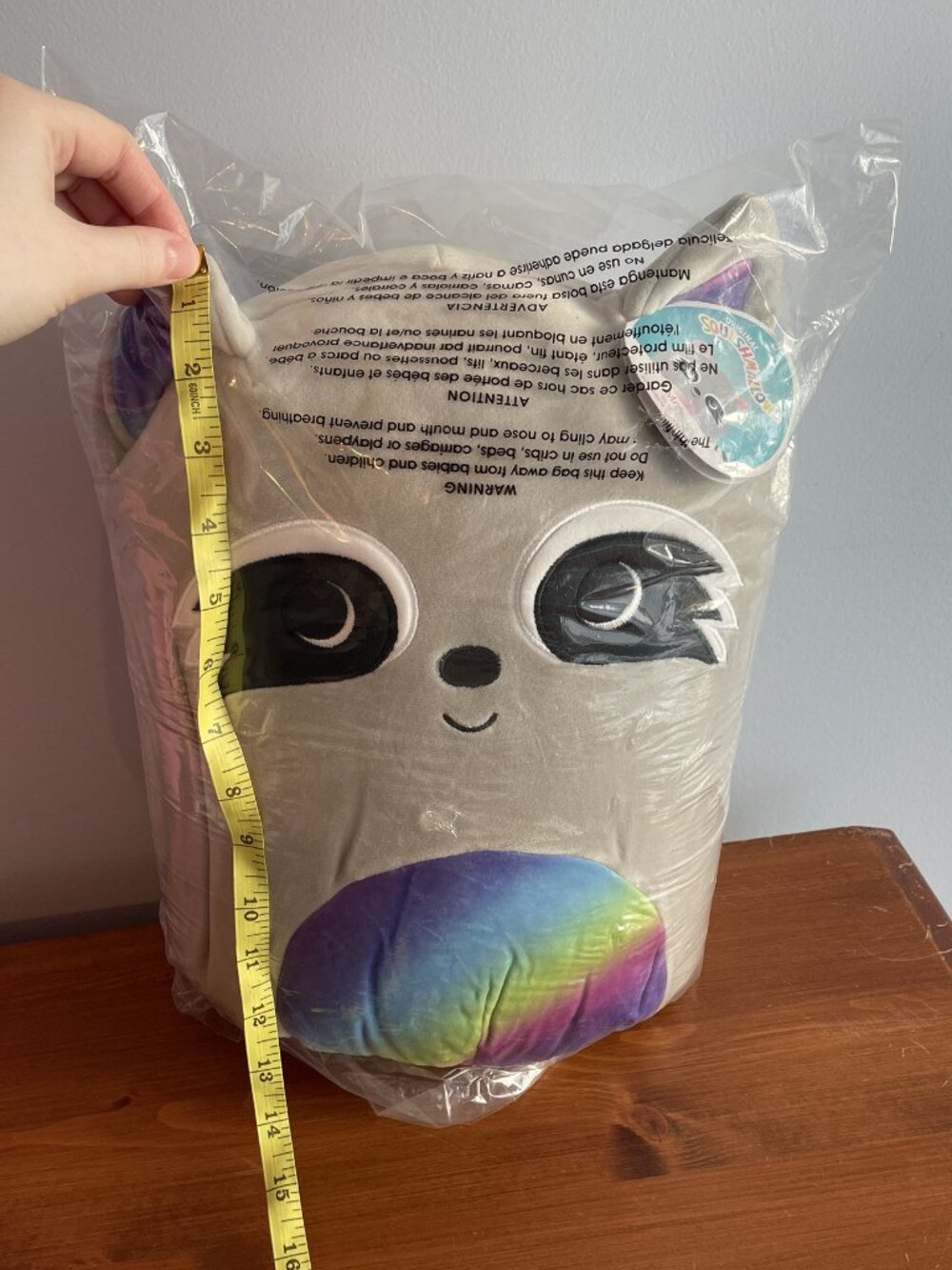 Squishmallows Max Rainbow Raccoon 12" Plush - Picture 2 of 9